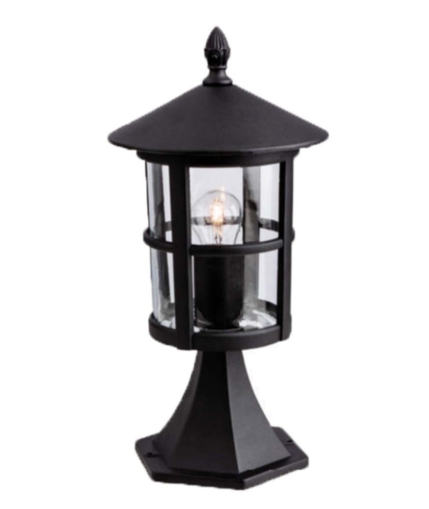 Stratford Outdoor Pillar Light Black or Bronze Finish John